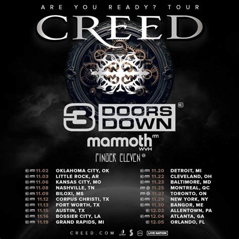 Creed Tour Tour Dates Ailey Arlinda