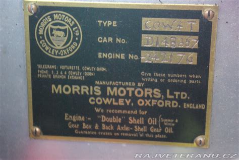 Morris Cowley Bullnose Tourer 1926