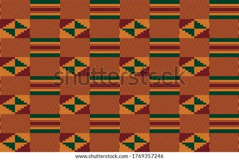 Patr N De Tela Africana Kente Fabric Vector De Stock Libre De