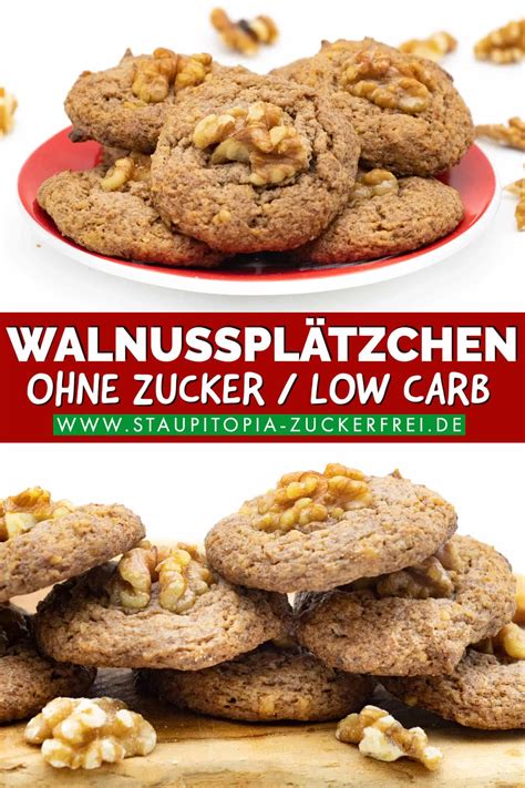 Walnussplätzchen ohne Mehl und Zucker Staupitopia Zuckerfrei