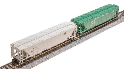 7257 H32 Covered Hopper Penn Central Variety 2 Pack N Scale