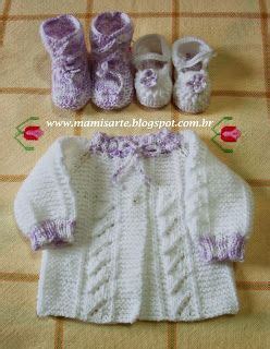 Crochet et Tricot da Mamis Manta e Casaquinho em Tricot para Bebê