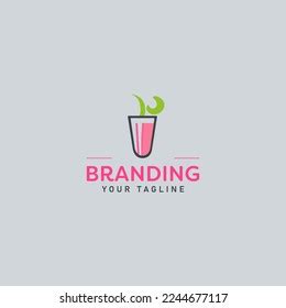 Fresh Juice Shop Logo Logo Design Stock Vector (Royalty Free ...