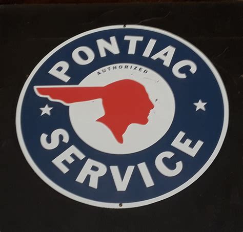 Vintage Pontiac Service Repro Sign Garage Sign Wall Decor Etsy