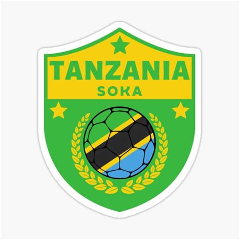 Tanzania Football Sticker For Sale By Footballomatic Redbubble