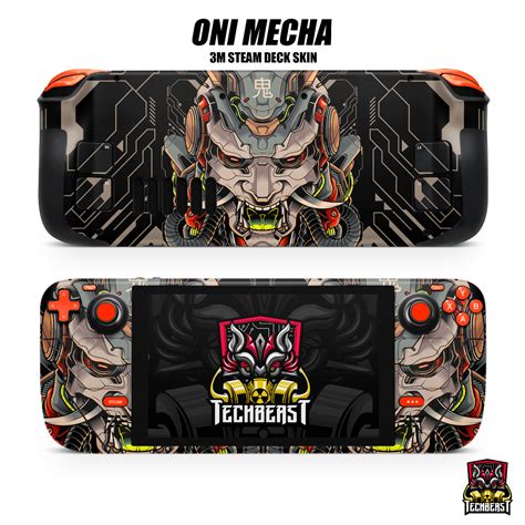 M Steam Deck Oni Mecha Skin Artwork Custom Mecha Wrap Vinyl Sd