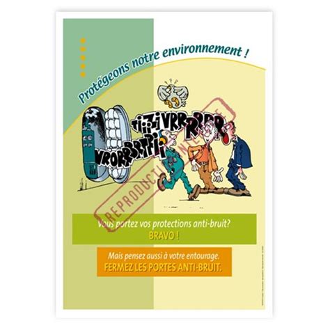 Affiche sécurité Environnement bruit Graphito Prévention