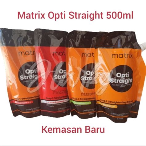 Jual MATRIX OPTI STRAIGHT 500 Ml Optistraight Obat Smoothing Rambut