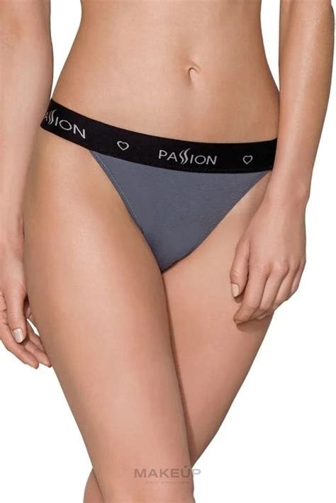 Passion Cotton Tanga Panties With Wide Elastic Band Ps015 Dark Grey Makeupuk