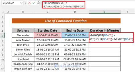 Calculate Time Difference Between Two Dates In Minutes In Excel 6 Methods