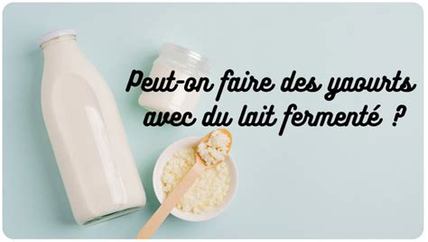 Peut On Faire Des Yaourts Avec Du Lait Ferment Ribot