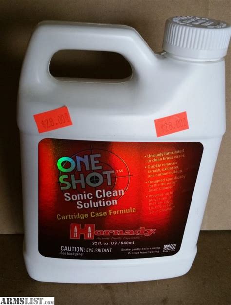 ARMSLIST - For Sale: Hornady One Shot Sonic Cleaner Solution