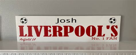 Champions 2019 20 Personalised Plaque Sign Liverpool Football Club No