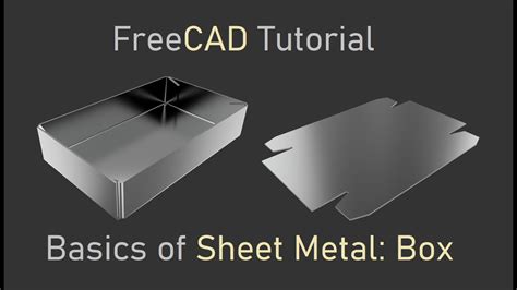 Freecad Tutorial Sheet Metal Basics For Begginers Parametrical Box