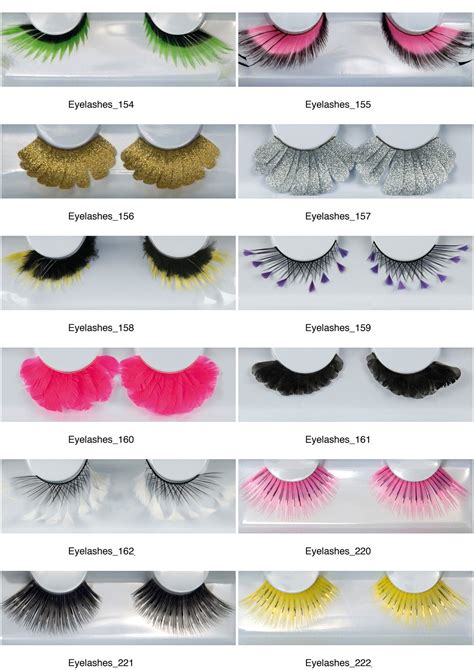 Pestañas postizas fantasía y plumas Lashes fake eyelashes Aesthetic