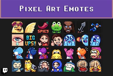 Pixel Art Emotes