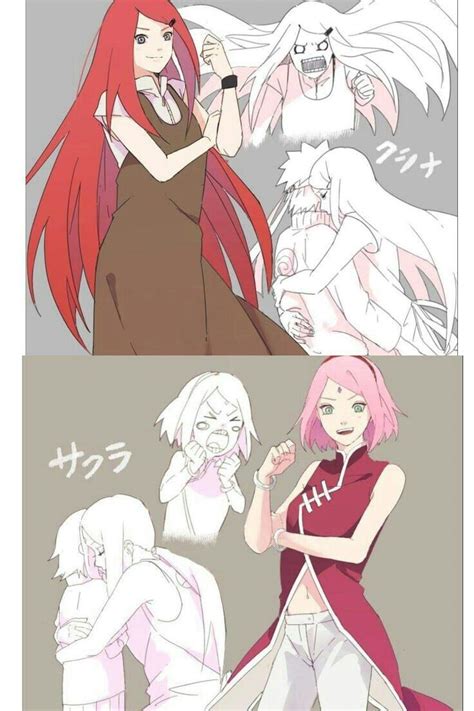 Kushina And Sakura Naruto Shippuuden Personajes De Naruto