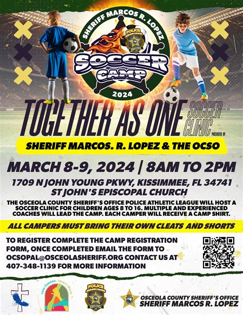 Together As One Soccer Camp Osceola County Sheriffs Office Sheriff