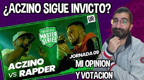 MI OPINIÓN VOTACIÓN del ACZINO VS RAPDER FMSMEXICO Jornada 9 YouTube