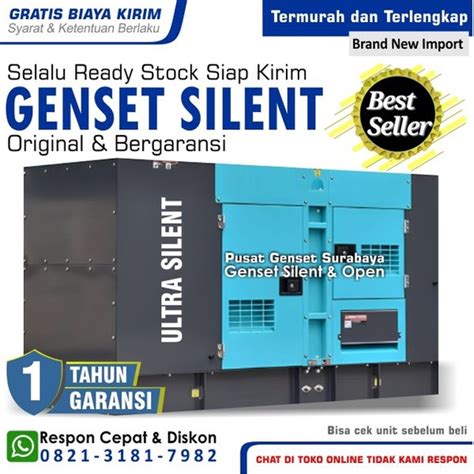 Jual Genset Silent 40 Kva Perkins Cummins Isuzu Emerald Surabaya