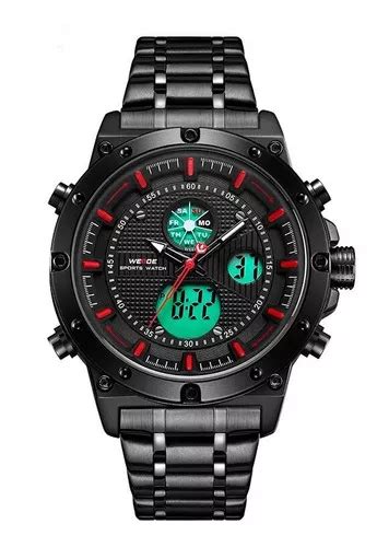 Reloj Weide Anadigi WH6906b Negro Y Rojo Para Hombre MercadoLibre