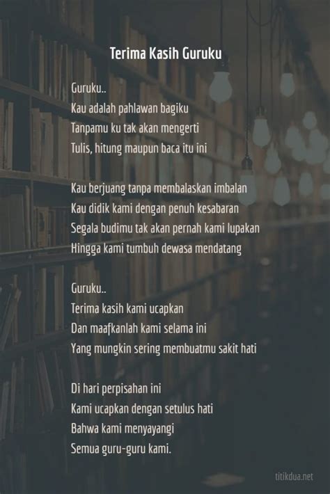 15 Puisi Perpisahan Sekolah Guru Tercinta Dan Sahabat Mengharukan