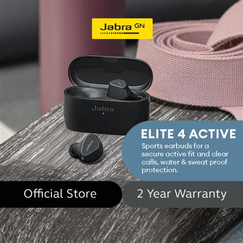 Jabra Elite 4 Active True Wireless Sports Earbuds Bluetooth Earphones