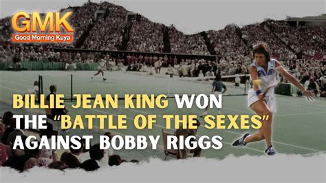 Billie Jean King Won The Battle Of The Sexes Against Bobby Riggs