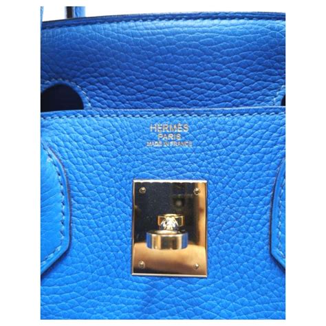 Herm S Hermes Birkin Blue Hydra Ghw Leather Ref Joli Closet