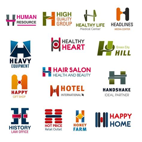 Letter H Company Brand Names And Business Icons 16166721 Vector Art At