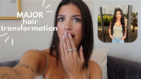 Drastically Changing My Hair Hair Extensions Vlog Youtube