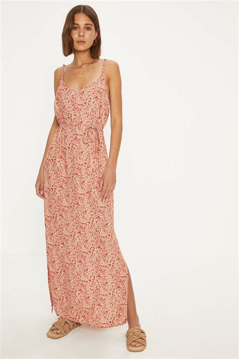 Dresses Paisley Print Strappy Maxi Dress Oasis