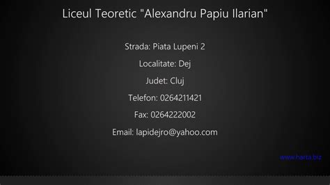 Liceul Teoretic Alexandru Papiu Ilarian Dej Youtube