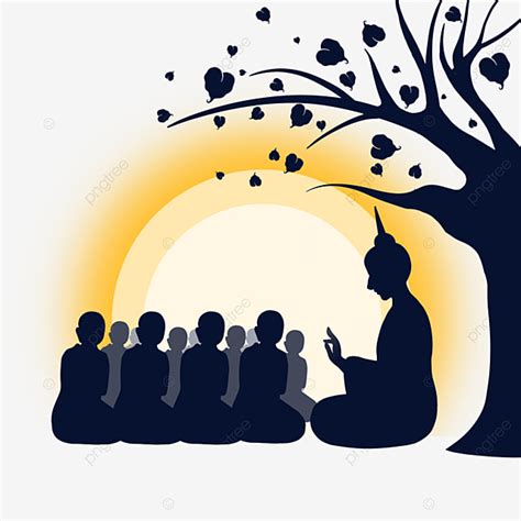 Buddha Thailand Silhouette PNG Images Textured Thailand Ten Thousand