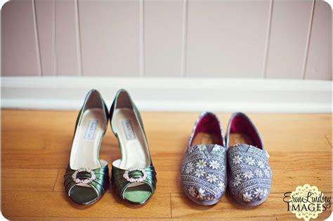 Wedding Heels For The Ceremony Snowflake Toms For The Reception