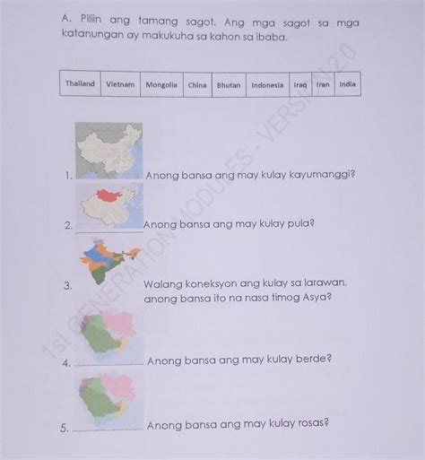 1 Anong Bansa Ang May Kulay Kayumanggi 2 Anong Bansa Ang May Kulay