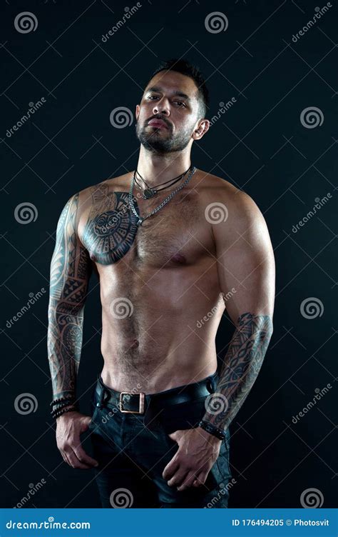 Sport And Fitness Masculinity Muscular Torso Tempting Glance