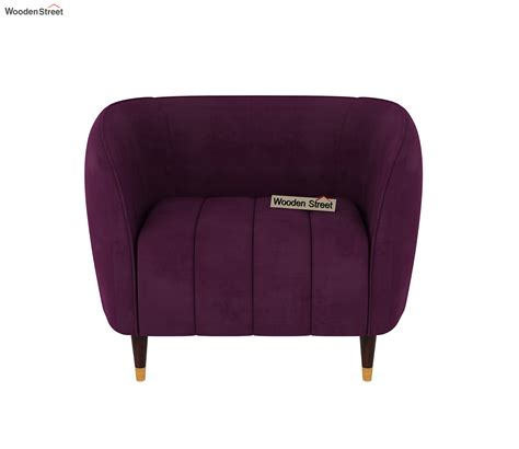 Buy Eldric Seater Sofa Velvet Mulberry Pink Online In India At