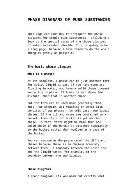 Docx Phase Diagrams Of Pure Substances Dokumen Tips