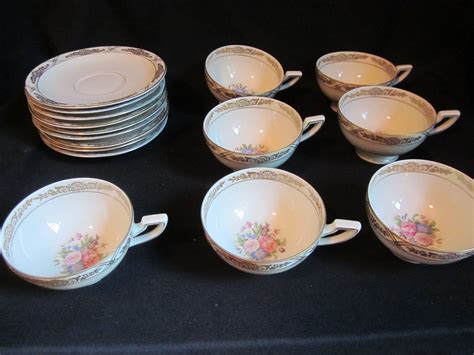 Vintage Royal Ivory KPM Pattern 315 Tea Coffe Cups And Saucers Coffe