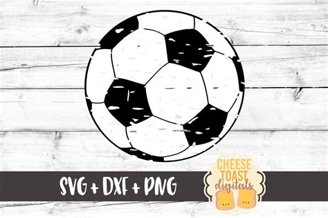 Distressed Soccer Ball Soccer Svg Png Dxf Cut Files