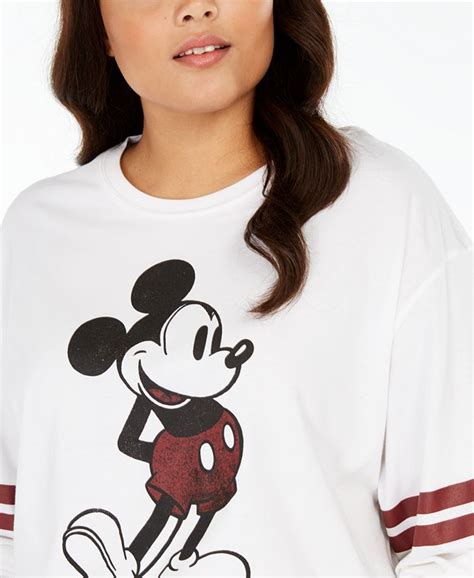 Modern Lux Trendy Plus Size Cotton Mickey Mouse Graphic T Shirt Macys