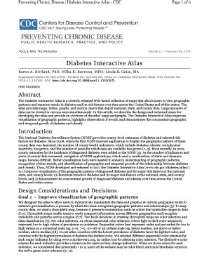 Fillable Online Preventing Chronic Disease Diabetes Interactive Atlas