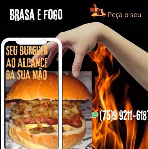 Menu Em Hamburgueria Brasa E Fogo Restaurante Santaluz