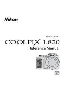 Nikon Coolpix L820 Printed Manual