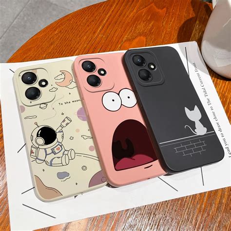 Funda Para Infinix Hot 30 30i 30 Play 4G 5G Lovely Cat Square Liquid Soft Back