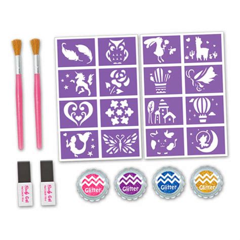 Kit Tatuagem Temporária Infantil Tattoo Collection Glitter Plus