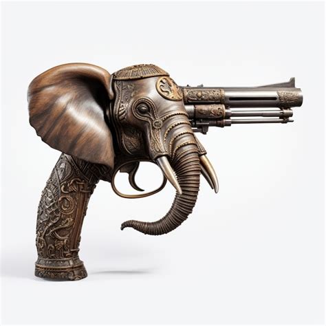 Premium Photo Elephant Gun With White Background High Quality Ult