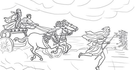 King Ahab And Elijah Coloring Page