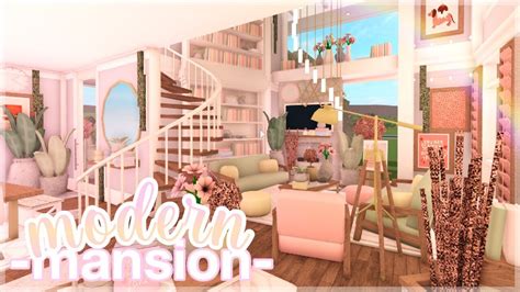 Bloxburg Modern Roleplay Mansion House Build Youtube